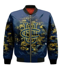 California Irvine Anteaters Bomber Jacket Camouflage Vintage  - NCAA