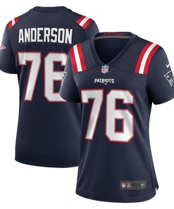 Calvin Anderson New England Patriots Women's Player Game Jersey - Navy