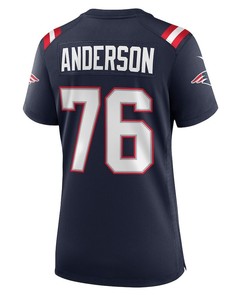 Calvin Anderson New England Patriots Women's Player Game Jersey - Navy