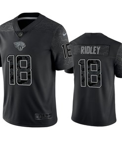 Calvin Ridley 18 Jacksonville Jaguars Black Reflective Limited Jersey - Men