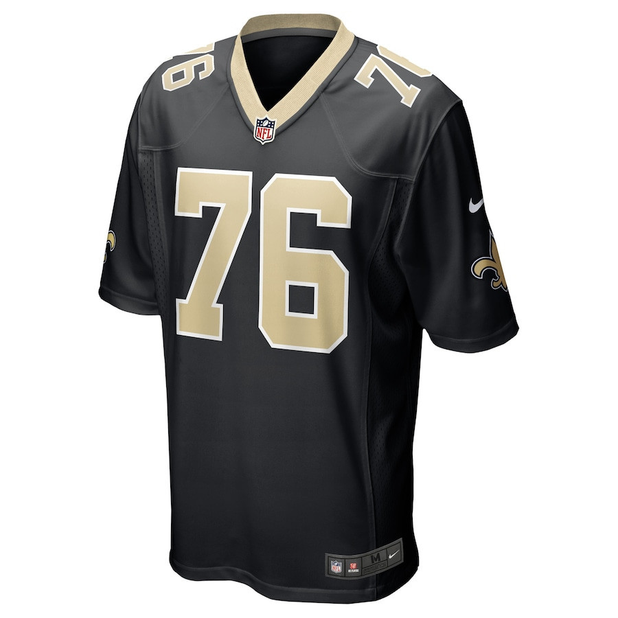 Calvin Throckmorton New Orleans Saints Game Player Jersey - Black