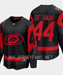 Calvin de Haan 44 Carolina Hurricanes 2023 Jersey Stadium Series Black Breakaway