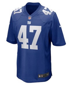 Cam Brown 47 New York Giants Game Jersey - Royal