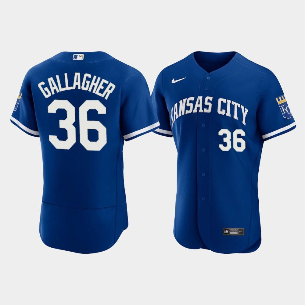 Cam Gallagher 36 Kansas City Royals Men's 2022-23 Alternate Jersey - Royal Jersey
