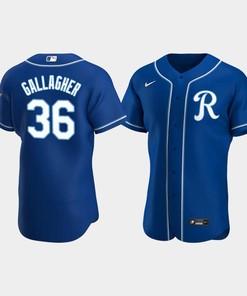 Cam Gallagher 36 Kansas City Royals Team Logo Royal Alternate Jersey