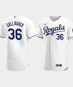 Cam Gallagher 36 Kansas City Royals White Home Jersey