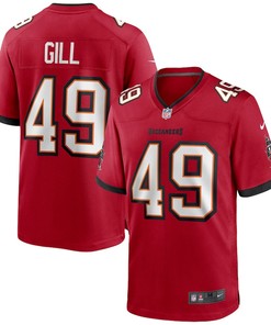 Cam Gill 49 Tampa Bay Buccaneers Game Jersey - Red