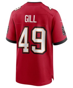 Cam Gill 49 Tampa Bay Buccaneers Game Jersey - Red