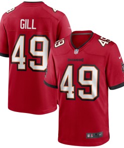 Cam Gill Tampa Bay Buccaneers Game Jersey - Red Nfl