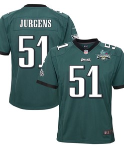 Cam Jurgens 51 Philadelphia Eagles Super Bowl LVII Champions 2 Stars 2 Stars Youth Game Jersey - Black