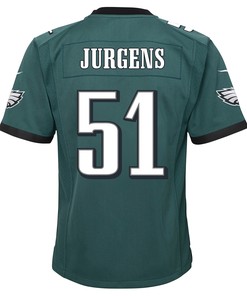 Cam Jurgens 51 Philadelphia Eagles Super Bowl LVII Champions 2 Stars 2 Stars Youth Game Jersey - Black