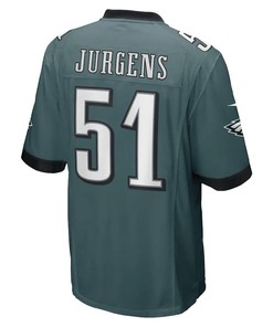 Cam Jurgens Philadelphia Eagles Game Player Jersey - Midnight Green