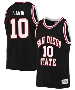 Cam Lawin 10 San Diego State Aztecs 2023 Basketball Jersey- Men Black
