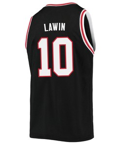 Cam Lawin 10 San Diego State Aztecs 2023 Basketball Jersey- Men Black
