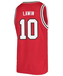 Cam Lawin 10 San Diego State Aztecs 2023 Basketball Jersey- Men Red