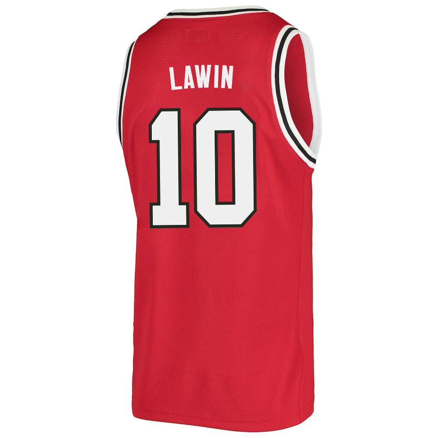 Cam Lawin 10 San Diego State Aztecs 2023 Basketball Jersey- Men Red
