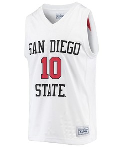 Cam Lawin 10 San Diego State Aztecs 2023 Basketball Jersey- Men White