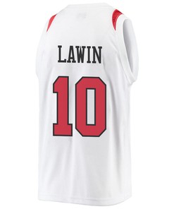 Cam Lawin 10 San Diego State Aztecs 2023 Basketball Jersey- Men White