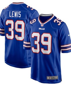 Cam Lewis 39 Buffalo Bills Player Game Jersey - Royal