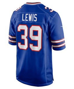 Cam Lewis 39 Buffalo Bills Player Game Jersey - Royal
