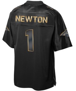 Cam Newton Carolina Panthers Nfl Pro Line Gold Collection Jersey - Black