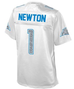 Cam Newton Carolina Panthers Nfl Pro Line Womens White Out Fashion Jersey - White