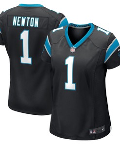Cam Newton Carolina Panthers Womens Player Game Jersey - Black Nfl