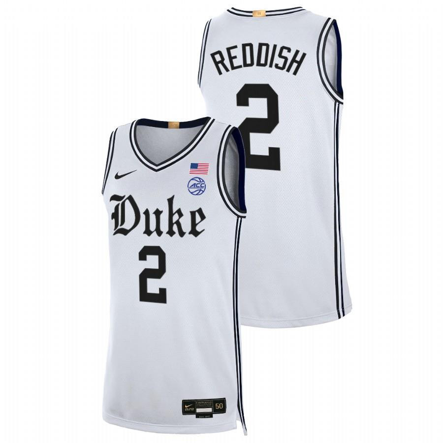 Cam Reddish 2 Duke Blue Devils Cameron Brotherhood 2023 Alumni Limited Men Jersey - White
