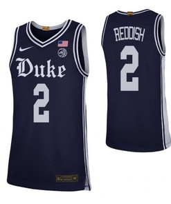 Cam Reddish 2 Duke Blue Devils Elite Basketball Men Jersey - Navy