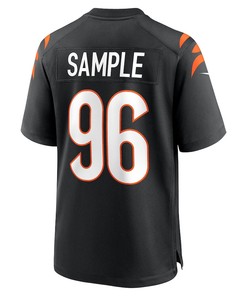 Cam Sample 96 Cincinnati Bengals Game Jersey - Black