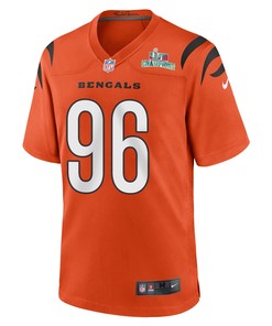 Cam Sample 96 Cincinnati Bengals Super Bowl LVII Champions Men Alternate Game Jersey - Orange
