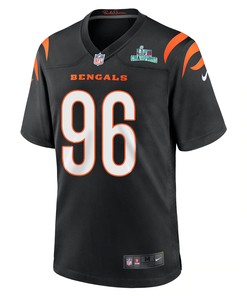 Cam Sample 96 Cincinnati Bengals Super Bowl LVII Champions Men Game Jersey - Black