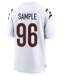 Cam Sample 96 Cincinnati Bengals Super Bowl LVII Champions Men Game Jersey - White