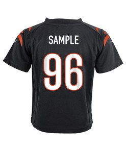 Cam Sample 96 Cincinnati Bengals Super Bowl LVII Champions Youth Game Jersey - Black