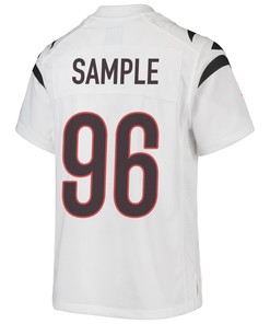 Cam Sample 96 Cincinnati Bengals Super Bowl LVII Champions Youth Game Jersey - White