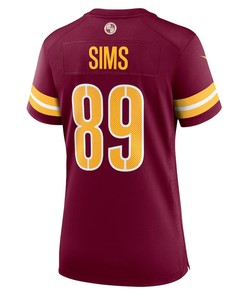 Cam Sims Washington Commanders Women's Game Jersey - Burgundy