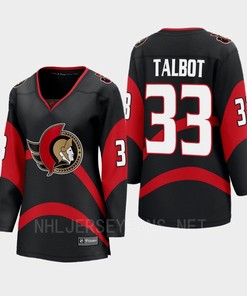 Cam Talbot 33 Ottawa Senators 2022 Special Edition 2.0 Women Breakaway Retro Jersey Black