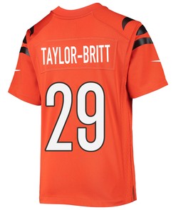 Cam Taylor-Britt 29 Cincinnati Bengals Super Bowl LVII Champions Youth Alternate Game Jersey - Black