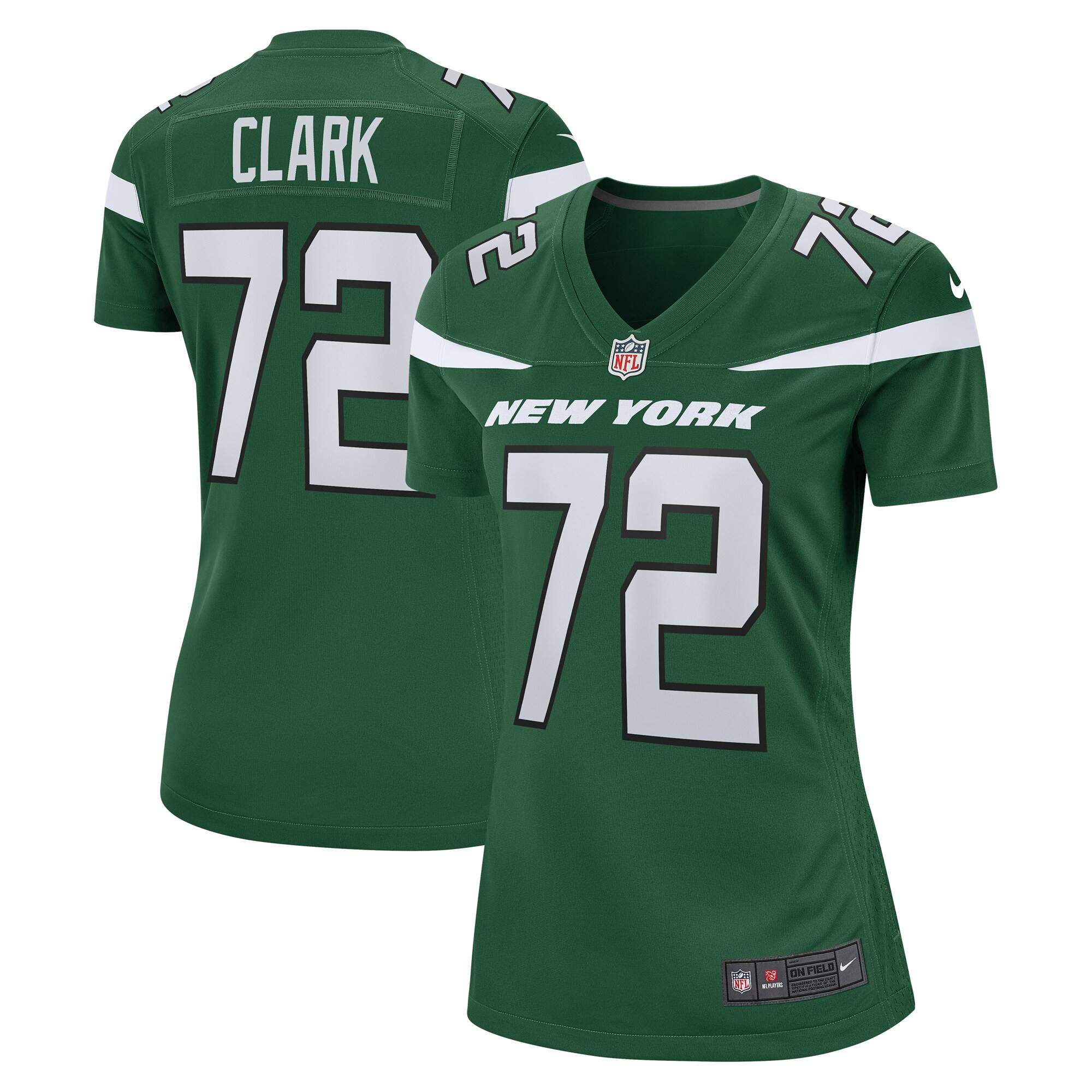 Cameron Clark New York Jets Womens Game Jersey - Gotham Green Nfl