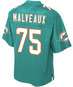 Cameron Malveaux Miami Dolphins Nfl Pro Line Player Jersey - Aqua