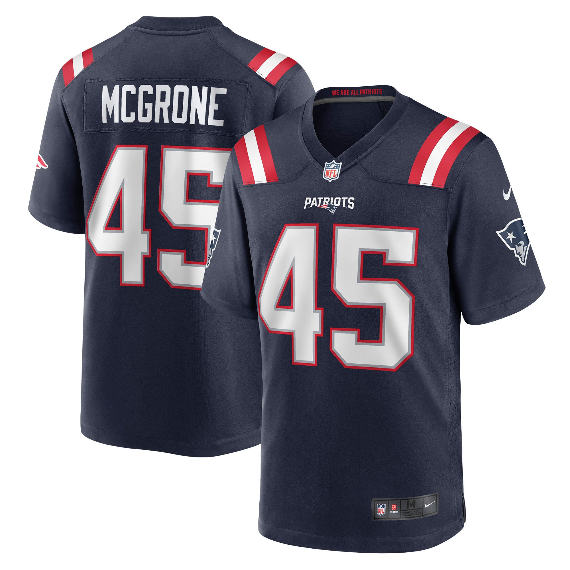 Cameron Mcgrone New England Patriots Game Jersey - Navy Nfl