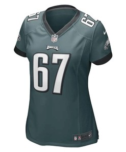 Cameron Tom 67 Philadelphia Eagles Women's Game Player Jersey - Midnight Green