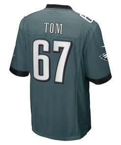 Cameron Tom Philadelphia Eagles Game Player Jersey - Midnight Green