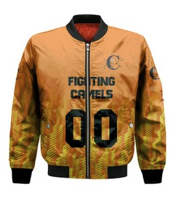 Campbell Fighting Camels Bomber Jacket Logo Sport Ombre  - NCAA