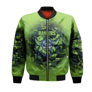 Canberra Raiders Bomber Jacket Camouflage Vintage - NRL