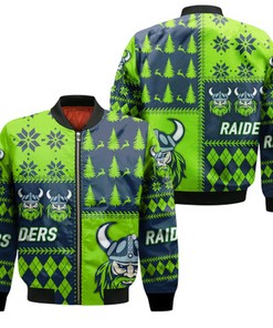 Canberra Raiders Rugby Christmas 2022 Style Bomber Jacket - LT12