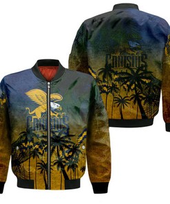 Canisius Golden Griffins Bomber Jacket Coconut Tree Tropical Grunge - NCAA