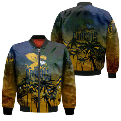 Canisius Golden Griffins Bomber Jacket Coconut Tree Tropical Grunge - NCAA
