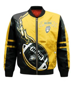 Canterbury-Bankstown Bulldogs Bomber Jacket Flame Ball - NRL