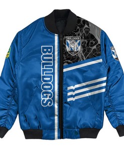 Canterbury-Bankstown Bulldogs Bomber Jacket Personalized Rugby For Fan- NRL